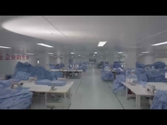 ثياب جراحية مستخدمة مرة واحدة في المستشفى غير منسوجة ثوب جراحي مقاوم للسوائل