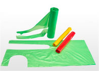 مآزر بلاستيكية ملونة يمكن التخلص منها على القوائم ، معايير ISO CE للتصرف